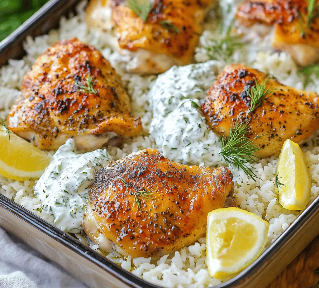 To fully appreciate the Dump-and-Bake Chicken Tzatziki with Rice, let’s delve into the main ingredients that bring this dish to life. Each component plays a crucial role in flavor, texture, and nutritional value.