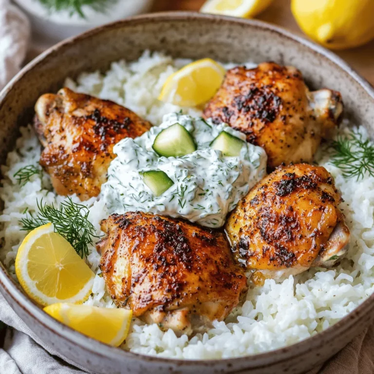 To fully appreciate the Dump-and-Bake Chicken Tzatziki with Rice, let’s delve into the main ingredients that bring this dish to life. Each component plays a crucial role in flavor, texture, and nutritional value.
