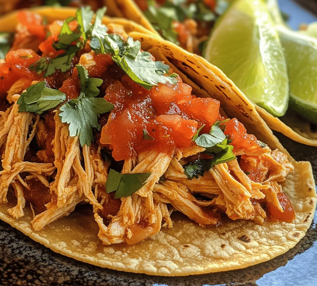 Chicken Tinga Tacos are a delightful and vibrant dish that embodies the essence of Mexican cuisine. Originating from the Puebla region, Chicken Tinga is a traditional dish made from shredded chicken cooked in a flavorful, smoky sauce. The combination of tender chicken, aromatic spices, and the rich essence of tomatoes creates a mouthwatering experience that is hard to resist. Tacos, being a staple in Mexican culture, serve as the perfect vehicle for this bold and savory filling, making Chicken Tinga Tacos a must-try for anyone looking to explore the depths of authentic Mexican flavors.