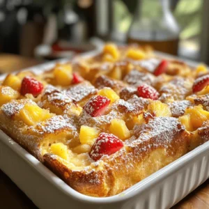 Breakfast is widely regarded as the most important meal of the day, and for good reason. It fuels our bodies and sets the tone for the hours ahead. Yet, in the hustle and bustle of modern life, many of us find ourselves reaching for quick, uninspired meals. However, there’s something undeniably joyous about indulging in a special breakfast treat, and few options can match the delight of a beautifully prepared French toast bake. Enter the Sweet Hawaiian Roll French Toast Bake—a dish that transforms traditional French toast into a festive and delicious experience.