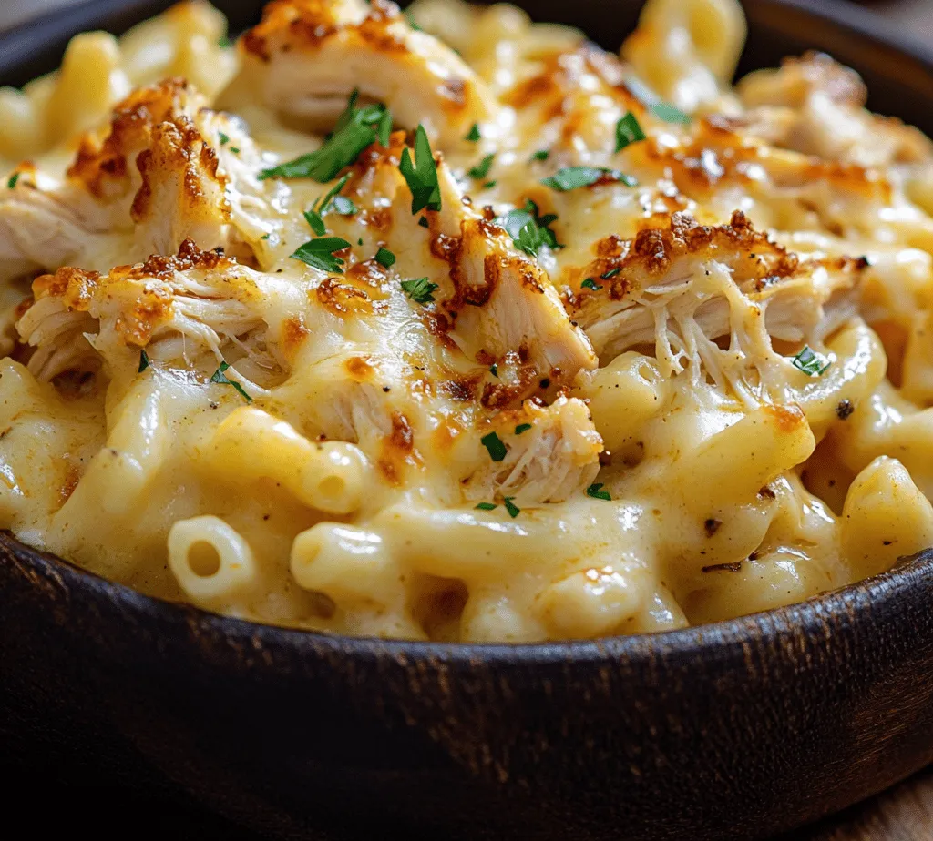 Comfort food has an unparalleled ability to bring warmth and happiness to our everyday lives, and few dishes embody this sentiment quite like the beloved mac and cheese. Among the myriad of variations out there, <strong>Honey Pepper Chicken Mac and Cheese</strong> stands out as a delightful blend of flavors and textures that will surely tantalize your taste buds. This dish combines the familiar creaminess of traditional mac and cheese with the enticing sweetness of honey and the savory bite of peppered chicken, creating a harmonious balance that is both satisfying and indulgent.” /></p>
</p>
<h3>Creating the Roux for Honey Pepper Chicken Mac and Cheese</h3>
</p>
<p>The foundation of a creamy mac and cheese lies in the roux, a mixture of flour and fat that serves as a thickening agent. For this dish, we will use butter and all-purpose flour to create that perfect base.</p>
</p>
<p>1. <strong>Melt the Butter</strong>: In a medium saucepan over medium heat, melt 4 tablespoons of unsalted butter. Be careful not to let it brown; we want it to melt smoothly without any color change.</p>
</p>
<p>2. <strong>Add Flour</strong>: Once the butter is fully melted, add ¼ cup of all-purpose flour. Stir continuously with a whisk or wooden spoon to combine the flour with the butter. This mixture should form a paste-like consistency known as a roux.</p>
</p>
<p>3. <strong>Cooking the Roux</strong>: Keep stirring the roux for about 2 to 3 minutes until it becomes bubbly and slightly golden. This cooking process helps eliminate the raw flour taste and gives the mac and cheese a rich flavor.</p>
</p>
<h3>Gradually Adding Milk to Avoid Lumps</h3>
</p>
<p>After your roux is ready, it’s time to incorporate milk to create a smooth cheese sauce. The key here is to add the milk gradually.</p>
</p>
<p>1. <strong>Slow Addition</strong>: Pour in 2 cups of whole milk slowly, about half a cup at a time, while continuously whisking. This method prevents lumps from forming, ensuring a silky-smooth sauce.</p>
</p>
<p>2. <strong>Increase Heat</strong>: Once all the milk is added, increase the heat to medium-high. Continue stirring as the mixture heats up. It will begin to thicken, which usually takes about 5 to 7 minutes.</p>
</p>
<p>3. <strong>Achieving Creamy Consistency</strong>: To ensure the perfect creamy texture, keep stirring until the sauce coats the back of a spoon. If you feel the sauce is too thick, you can add a splash more milk until you reach your desired consistency.</p>
</p>
<h3>Seasoning for Enhanced Flavor</h3>
</p>
<p>Once your sauce is creamy and luscious, it’s time to add seasonings, which will elevate the flavor profile of your Honey Pepper Chicken Mac and Cheese.</p>
</p>
<p>1. <strong>Salt and Pepper</strong>: Start with 1 teaspoon of salt and ½ teaspoon of freshly ground black pepper. Salt enhances the flavors while black pepper adds a subtle heat.</p>
</p>
<p>2. <strong>Garlic Powder</strong>: Add ½ teaspoon of garlic powder for aromatic depth. Garlic powder is a convenient way to introduce that beloved garlic flavor without the hassle of chopping fresh garlic.</p>
</p>
<p>3. <strong>Smoked Paprika</strong>: Incorporate ½ teaspoon of smoked paprika. This spice not only adds color but also imparts a slightly sweet, smoky flavor that pairs beautifully with the honey and pepper in the dish.</p>
</p>
<p>4. <strong>Mustard Powder</strong>: For a hint of tang, add ½ teaspoon of mustard powder. This ingredient enhances the overall flavor profile and balances the sweetness of the honey.</p>
</p>
<p>5. <strong>Cheese</strong>: Finally, stir in 2 cups of shredded sharp cheddar cheese and 1 cup of shredded Monterey Jack cheese. The cheddar provides a classic mac and cheese flavor, while the Monterey Jack adds creaminess. Stir until the cheese is fully melted and the sauce is smooth.</p>
</p>
<h3>Combining Pasta and Chicken</h3>
</p>
<p>With your cheese sauce prepared, it’s time to bring everything together.</p>
</p>
<p>1. <strong>Cook the Pasta</strong>: In a large pot, boil 1 pound of elbow macaroni according to package instructions until al dente. Drain and set aside.</p>
</p>
<p>2. <strong>Incorporate Chicken</strong>: Take your cooked honey pepper chicken (which should be diced or shredded) and fold it gently into the cheese sauce. You want to ensure that the chicken is evenly distributed without breaking it apart.</p>
</p>
<p>3. <strong>Folding Technique</strong>: To combine the pasta with the chicken and cheese sauce, add the drained pasta to the saucepan. Use a gentle folding motion rather than stirring vigorously, which helps maintain the pasta’s texture while ensuring everything is well coated.</p>
</p>
<h3>Baking the Mac and Cheese (Optional)</h3>
</p>
<p>While your Honey Pepper Chicken Mac and Cheese can be served straight from the stovetop, baking it can add an appealing texture.</p>
</p>
<p>1. <strong>Benefits of Baking</strong>: Baking creates a deliciously crispy top layer that contrasts beautifully with the creamy interior. It also allows the flavors to meld even further.</p>
</p>
<p>2. <strong>Temperature and Time</strong>: Preheat your oven to 350°F (175°C). Transfer your mac and cheese into a greased baking dish and spread it evenly. Bake for about 20-25 minutes, or until the top is golden brown and bubbly.</p>
</p>
<p>3. <strong>Optional Toppings</strong>: For an even more delightful experience, consider adding breadcrumbs mixed with a tablespoon of melted butter on top before baking. You can also sprinkle additional cheese or herbs like parsley or thyme for added flavor and visual appeal.</p>
</p>
<h3>Garnishing and Serving Suggestions</h3>
</p>
<p>Presentation is essential, so take a moment to garnish your dish before serving.</p>
</p>
<p>1. <strong>Importance of Garnishing</strong>: A sprinkle of fresh parsley or chives not only adds a pop of color but also fresh flavor that brightens the dish.</p>
</p>
<p>2. <strong>Serving Ideas</strong>: Honey Pepper Chicken Mac and Cheese pairs well with a crisp side salad or steamed vegetables to balance the richness. For beverages, opt for a light white wine or a refreshing iced tea.</p>
</p>
<p>3. <strong>Storage Tips</strong>: If you have leftovers, store them in an airtight container in the refrigerator for up to 3 days. Reheat in the microwave or on the stovetop, adding a splash of milk to restore creaminess.</p>
</p>
<h3>Nutritional Information</h3>
</p>
<p>Understanding the nutritional content of your dish can help you enjoy it mindfully.</p>
</p>
<p>1. <strong>Caloric Breakdown</strong>: Each serving of Honey Pepper Chicken Mac and Cheese contains approximately 600 calories, depending on ingredient variations and portion sizes.</p>
</p>
<p>2. <strong>Macronutrients</strong>: You can expect around 30 grams of protein from the chicken and cheese, 50 grams of carbohydrates from the pasta, and 25 grams of fat, largely from the cheese and butter.</p>
</p>
<p>3. <strong>Health Considerations</strong>: While this dish is indulgent, it offers a good amount of protein and can be balanced with sides of veggies. For those with dietary restrictions, consider using gluten-free pasta or dairy-free cheese alternatives to accommodate different needs.</p>
</p>
<h3>Conclusion</h3>
</p>
<p>The Honey Pepper Chicken Mac and Cheese is not just a meal; it’s an experience that combines comfort and creativity. With its creamy texture, rich flavors, and delightful crunch, it’s a dish that appeals to both the eyes and the palate.</p>
</p>
<p>We encourage you to explore various twists on this recipe. Whether you want to add different proteins, experiment with cheese varieties, or incorporate vegetables, the possibilities are endless. Cooking and sharing meals with loved ones fosters connection and joy, making every gathering a cherished memory. Embrace the joy of cooking and enjoy every delicious bite of your Honey Pepper Chicken Mac and Cheese.</p>
<div id=