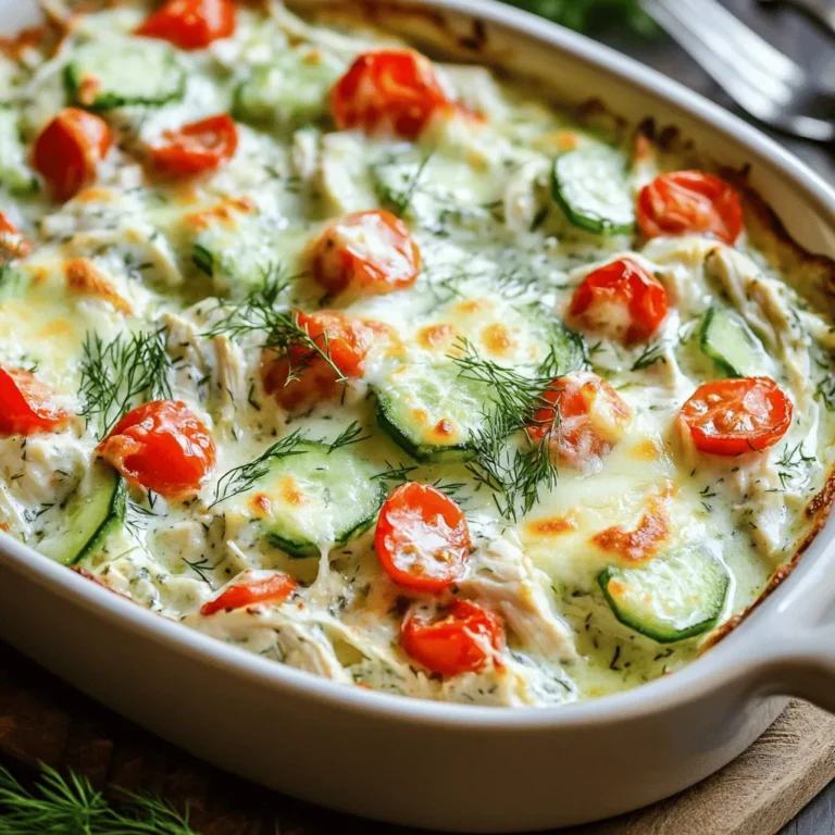 In the world of busy weeknight dinners, dump-and-bake recipes have emerged as a favorite among home cooks and food enthusiasts alike. These recipes are designed for simplicity and convenience, allowing you to prepare a wholesome meal with minimal fuss. One dish that perfectly embodies this trend is the Dump-and-Bake Chicken Tzatziki Casserole. This vibrant recipe combines the rich flavors of traditional Greek tzatziki sauce with hearty ingredients, creating a balanced meal that is both satisfying and healthy.