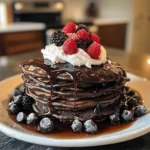Chocolate pancakes are not just a breakfast dish; they are a delightful experience that transforms the morning routine into a special occasion. With their rich, decadent flavor and fluffy texture, chocolate pancakes appeal to both children and adults alike. Imagine waking up to the smell of warm, chocolatey goodness wafting through the kitchen, enticing you to sit down and indulge in a plate of these delicious treats. Whether it’s a special weekend breakfast or a weekday surprise, chocolate pancakes can bring joy to any meal.