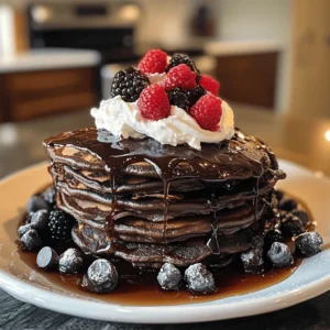 Chocolate pancakes are not just a breakfast dish; they are a delightful experience that transforms the morning routine into a special occasion. With their rich, decadent flavor and fluffy texture, chocolate pancakes appeal to both children and adults alike. Imagine waking up to the smell of warm, chocolatey goodness wafting through the kitchen, enticing you to sit down and indulge in a plate of these delicious treats. Whether it’s a special weekend breakfast or a weekday surprise, chocolate pancakes can bring joy to any meal.