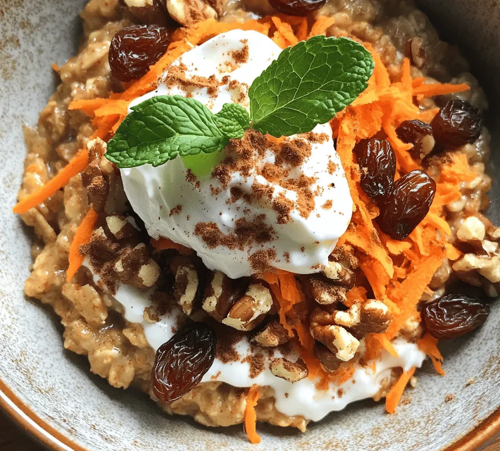 Sharing the joys of a healthy breakfast can transform your morning routine, and what better way to do it than with a bowl of Carrot Cake Oatmeal Delight? This recipe combines the nutritious goodness of oats and carrots with the warm, comforting flavors of traditional carrot cake. It’s not only a quick and easy dish to prepare, but also a delightful way to start your day with a burst of flavor and energy.