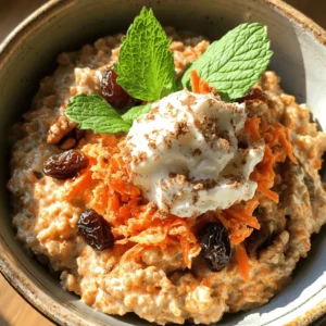 Sharing the joys of a healthy breakfast can transform your morning routine, and what better way to do it than with a bowl of Carrot Cake Oatmeal Delight? This recipe combines the nutritious goodness of oats and carrots with the warm, comforting flavors of traditional carrot cake. It’s not only a quick and easy dish to prepare, but also a delightful way to start your day with a burst of flavor and energy.