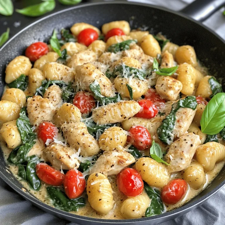 To create a remarkable Garlic Chicken Gnocchi Skillet, it's essential to understand the key components that make this dish so special. Each ingredient contributes not only to the flavor but also to the nutritional profile of the meal, making it a wholesome option for any table.
