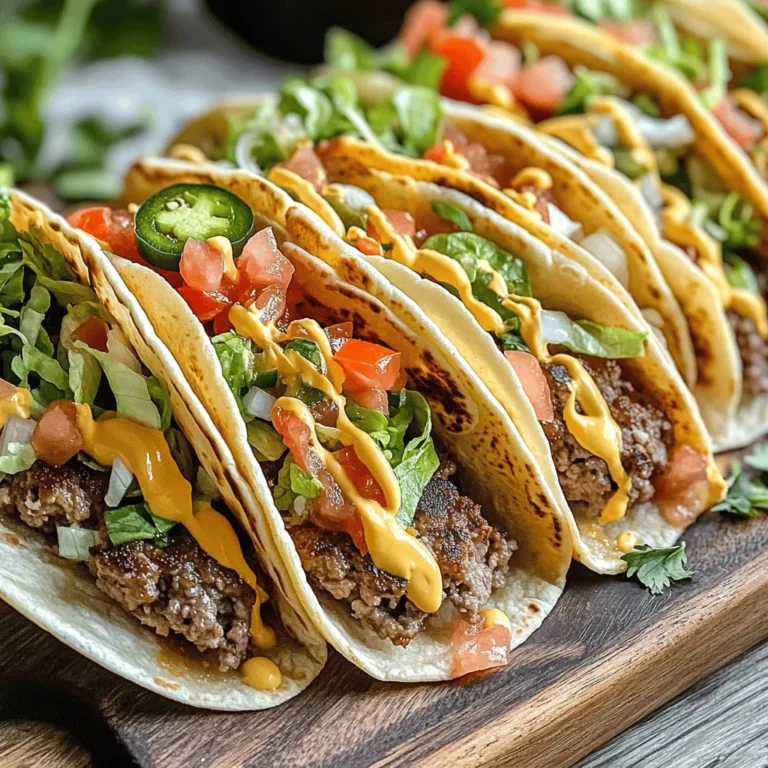 In the ever-evolving world of culinary creativity, fusion recipes have gained a remarkable foothold, delighting food enthusiasts with their innovative combinations. One such creation that has captured the hearts of many is the Easy Smash Burger Tacos. This mouthwatering dish marries the robust, savory flavors of a classic smash burger with the fun, handheld convenience of tacos, making it the ideal solution for both burger aficionados and taco lovers alike.