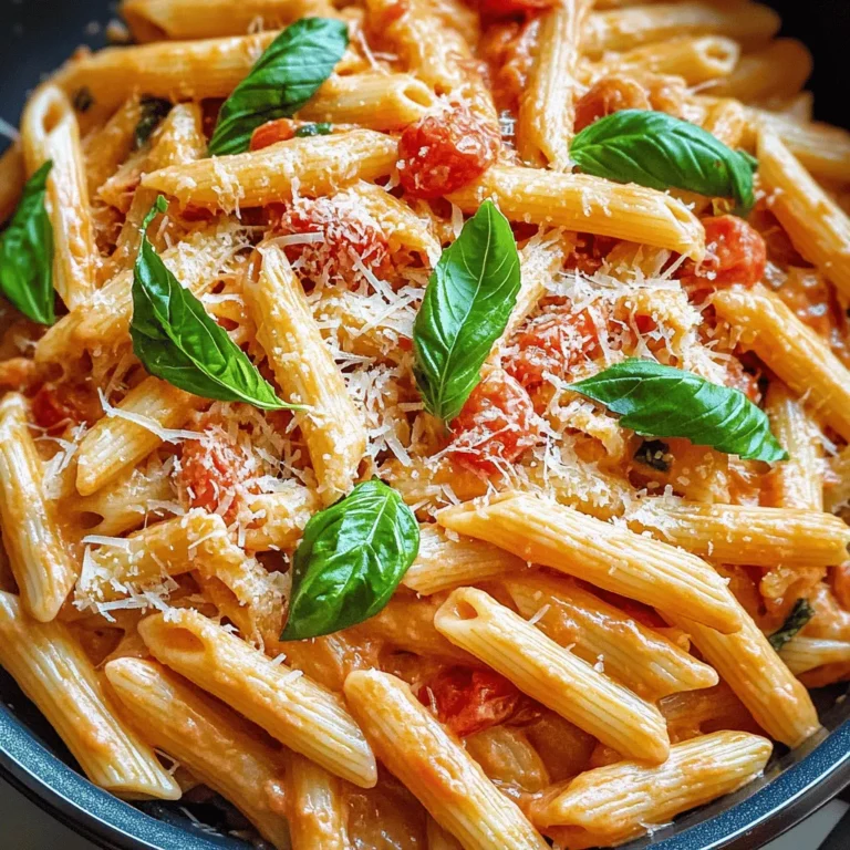Imagine a dinner that encompasses the essence of comfort food while being effortless to prepare. The Easy One Pot Creamy Tomato Pasta is exactly that—a delightful combination of creamy, rich tomato sauce enveloping al dente pasta, all cooked in a single pot. This dish is not just a meal; it's an experience that brings warmth and satisfaction with each bite. The creamy texture paired with the vibrant flavors of tomatoes and garlic creates a symphony of taste that lingers long after the last forkful.