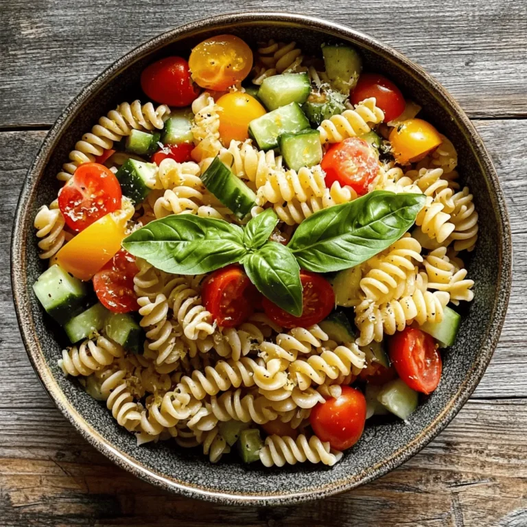 To truly appreciate the Lemon Basil Pasta Salad, it's essential to understand the role of each ingredient. Each component not only contributes to the overall flavor but also offers unique health benefits.