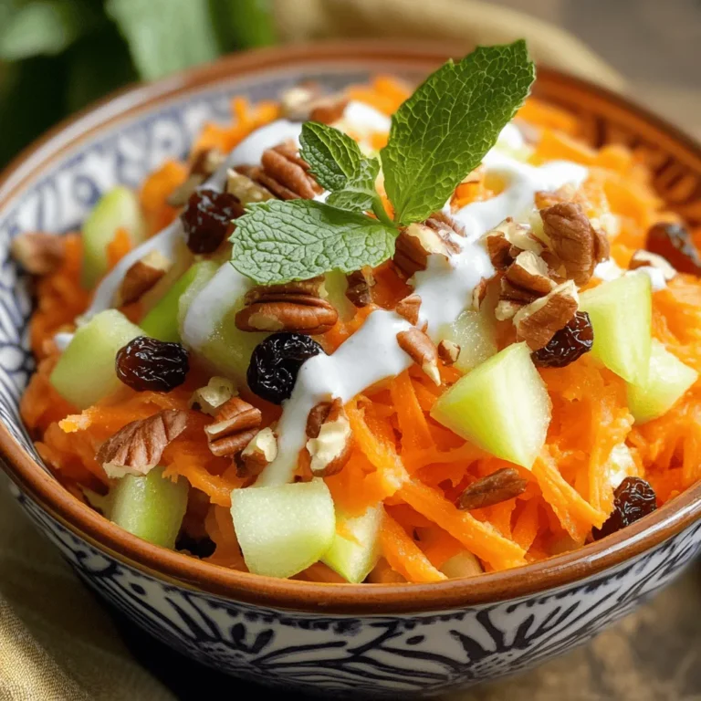 In a world where health-conscious eating is becoming increasingly important, the Crunchy Carrot Apple Delight stands out as a vibrant and nutritious option for both everyday meals and special occasions. This delightful dish not only brings a burst of color to your plate but also combines the natural sweetness of apples with the earthy crunch of carrots, creating a unique flavor profile that tantalizes the taste buds.